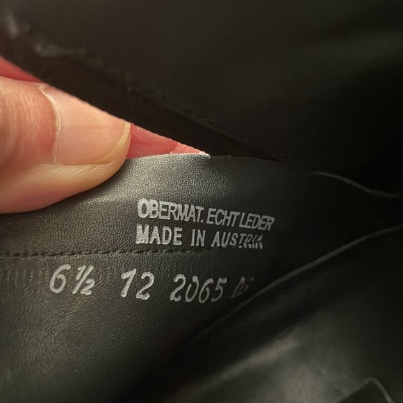 Paul Green Black Leather Ankle Boots Side Zipped Block Heels size 9 US,… - Picture 11 of 13